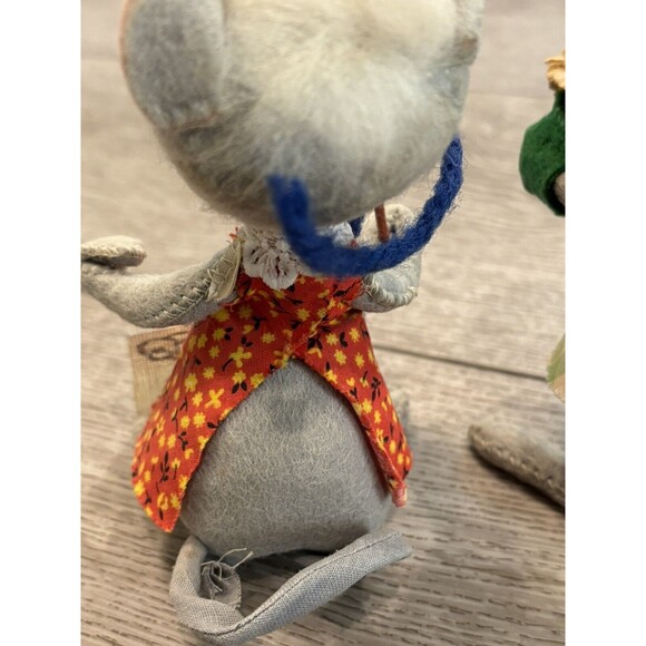 Annalee Dolls Mouse Doll Cowboy Sewing Flower Pot Vintage Dolls - Picture 7 of 8